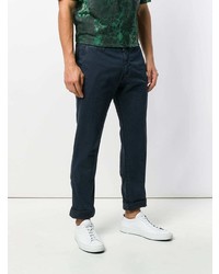 Pantalon chino bleu marine Stone Island