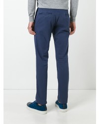 Pantalon chino bleu marine Incotex