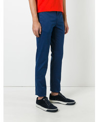 Pantalon chino bleu marine Incotex