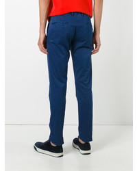 Pantalon chino bleu marine Incotex