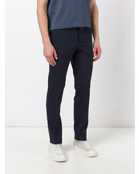 Pantalon chino bleu marine Prada