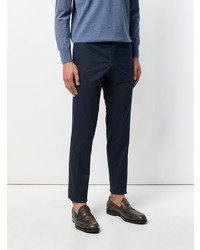 Pantalon chino bleu marine Boglioli