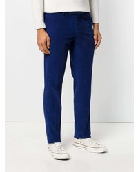 Pantalon chino bleu marine Incotex