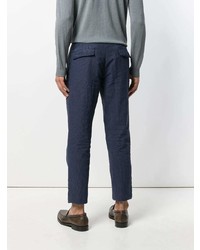 Pantalon chino bleu marine Incotex