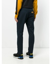 Pantalon chino bleu marine Fendi