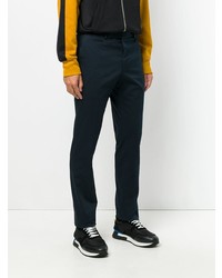 Pantalon chino bleu marine Fendi