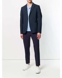 Pantalon chino bleu marine Prada