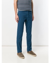 Pantalon chino bleu marine Incotex