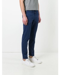 Pantalon chino bleu marine Fay