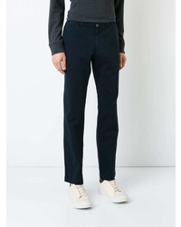 Pantalon chino bleu marine Sunspel