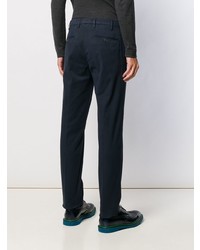 Pantalon chino bleu marine Canali