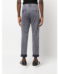 Pantalon chino bleu marine Dondup