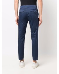 Pantalon chino bleu marine Fay