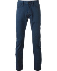 Pantalon chino bleu marine Denham Jeans