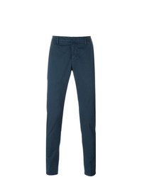 Pantalon chino bleu marine Dondup