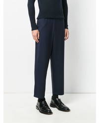 Pantalon chino bleu marine Lucio Vanotti