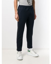 Pantalon chino bleu marine Alexander McQueen