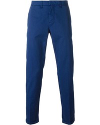 Pantalon chino bleu marine Fay