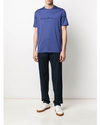 Pantalon chino bleu marine Giorgio Armani