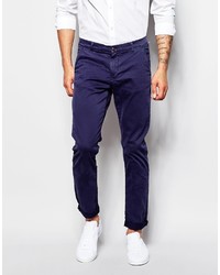 Pantalon chino bleu marine Franklin & Marshall