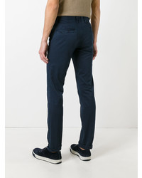 Pantalon chino bleu marine Incotex