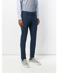 Pantalon chino bleu marine Dondup