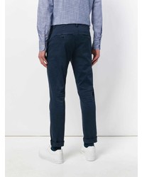 Pantalon chino bleu marine Dondup