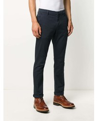 Pantalon chino bleu marine Dondup