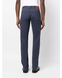 Pantalon chino bleu marine Canali