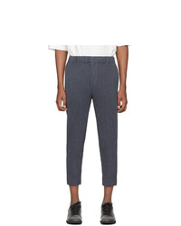 Pantalon chino bleu marine Homme Plissé Issey Miyake