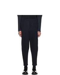 Pantalon chino bleu marine Homme Plissé Issey Miyake