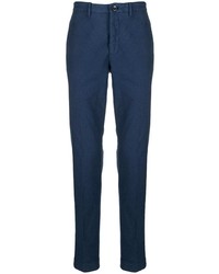 Pantalon chino bleu marine Incotex