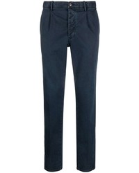 Pantalon chino bleu marine Incotex