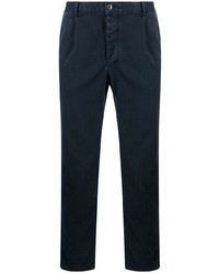 Pantalon chino bleu marine Incotex