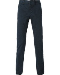 Pantalon chino bleu marine Incotex