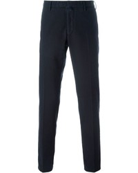 Pantalon chino bleu marine Incotex