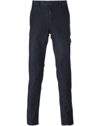 Pantalon chino bleu marine Incotex