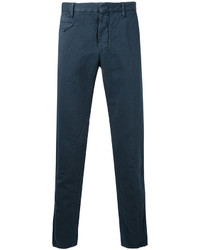 Pantalon chino bleu marine Incotex