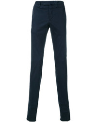 Pantalon chino bleu marine Incotex