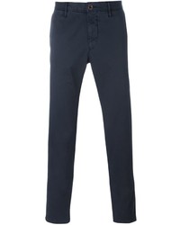 Pantalon chino bleu marine Incotex