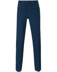 Pantalon chino bleu marine Incotex