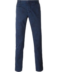 Pantalon chino bleu marine Incotex