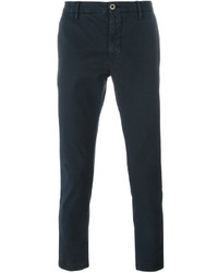 Pantalon chino bleu marine Incotex