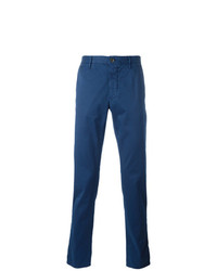 Pantalon chino bleu marine Incotex