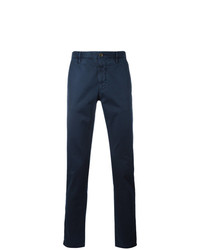 Pantalon chino bleu marine Incotex