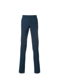 Pantalon chino bleu marine Incotex