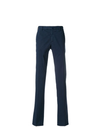 Pantalon chino bleu marine Incotex