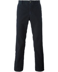 Pantalon chino bleu marine Incotex