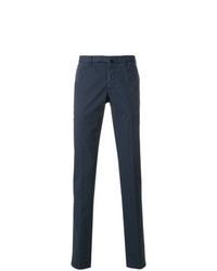 Pantalon chino bleu marine Incotex