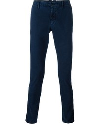 Pantalon chino bleu marine Incotex